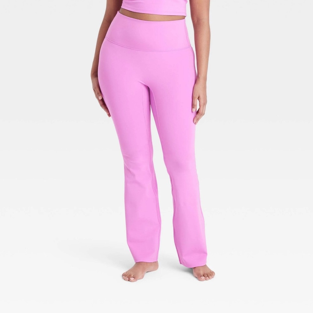all in motion by target hot pink flared leggings size xs